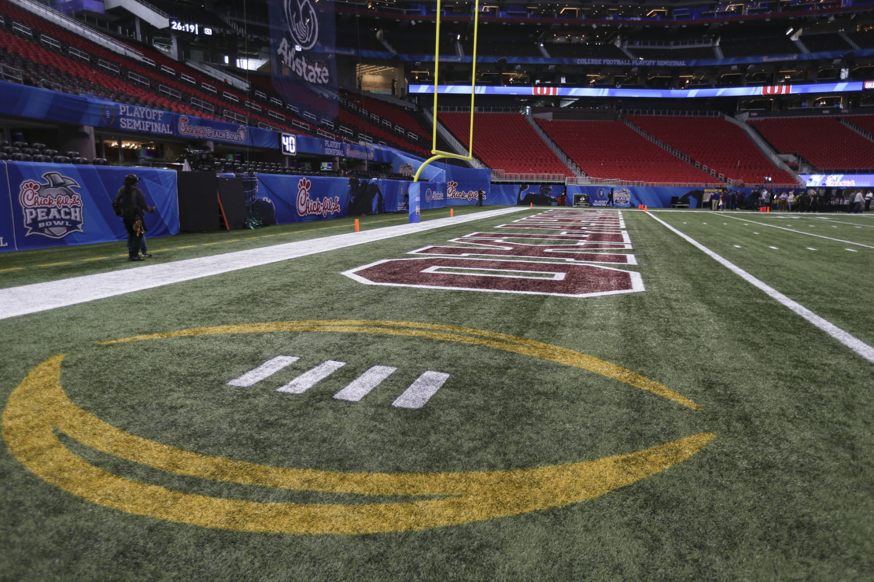 OU end zone